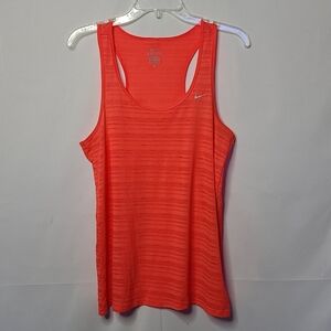 Nike dri -fit neon razorback tank top sz Medium